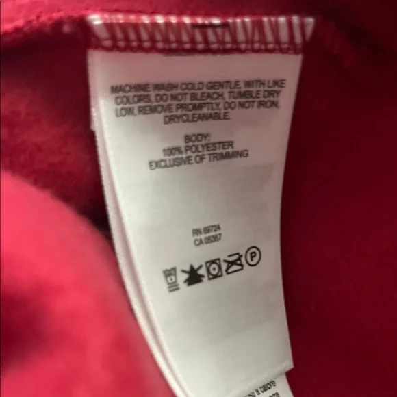 Columbia Women's Red Fleece Vest - Sleeveless Zip Front - Picture 5 of 6